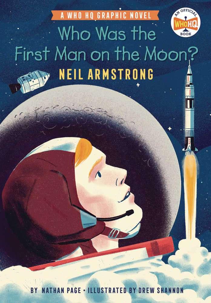 Who Man On Moon Neil Armstrong Hardcover Graphic Novel