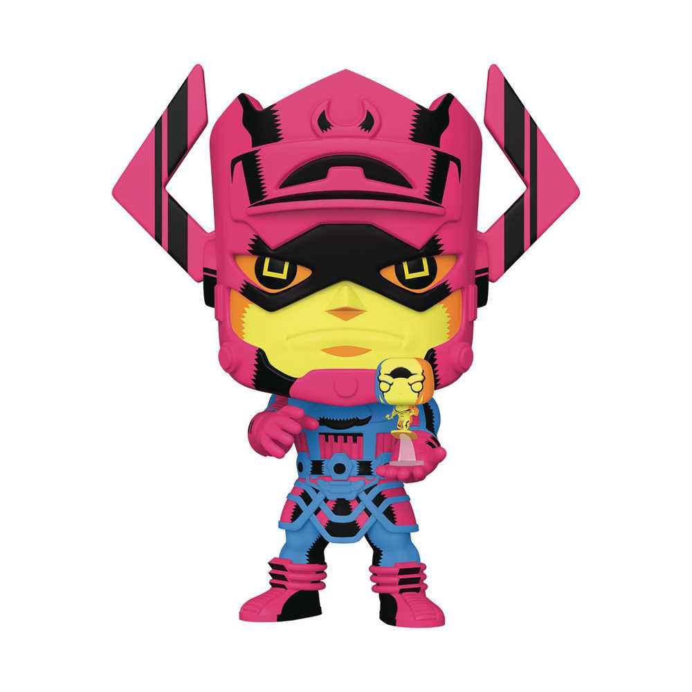 Pop Jumbo Marvel Galactus W/Surfer Previews Exclusive Black Light 10in Figure