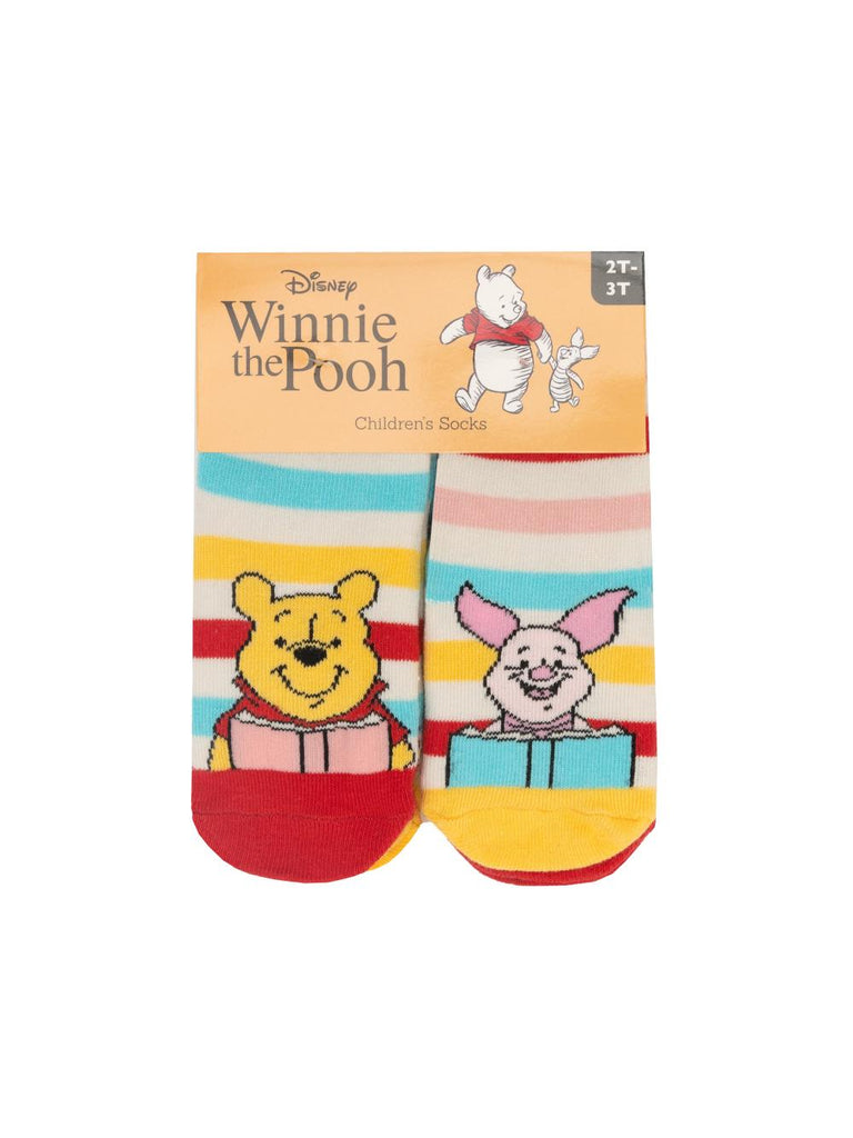 DISNEY WINNIE THE POOH TODDLER SOCKS 4-PACK -2T-3T