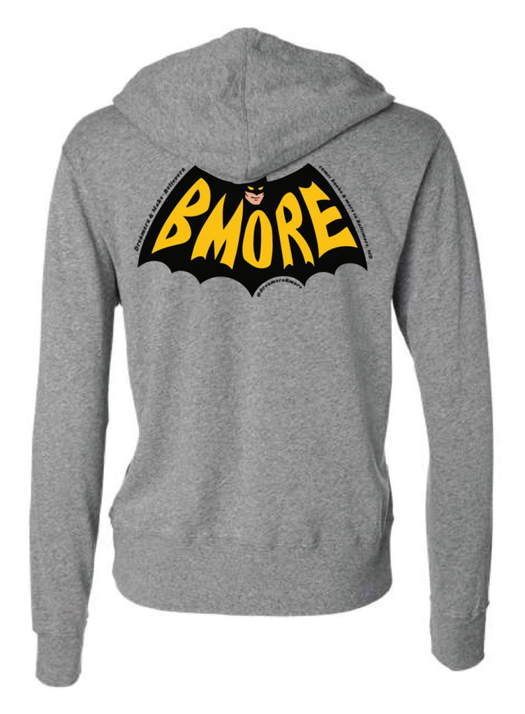 Anniversary Merch: Bmore Bats Zip Up Hoodie XS