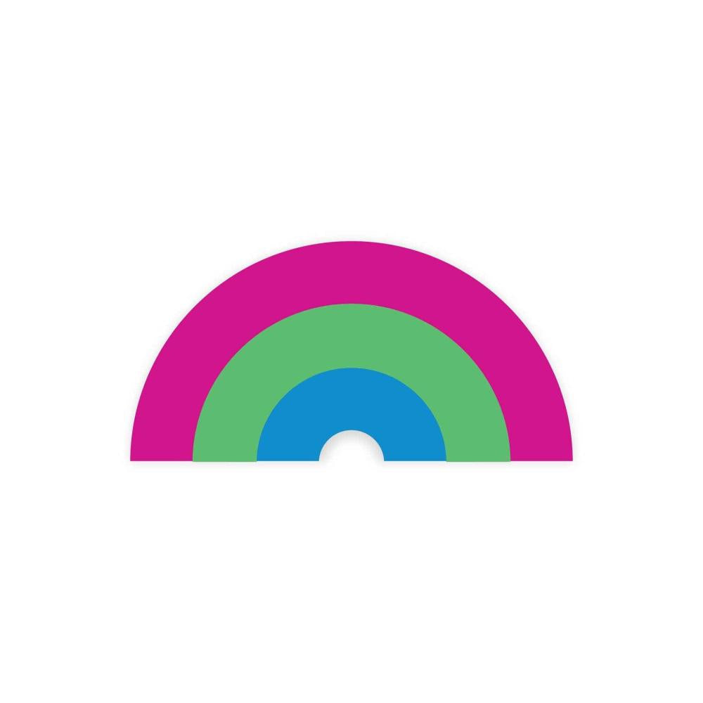 Polysexual Pride Rainbow Sticker