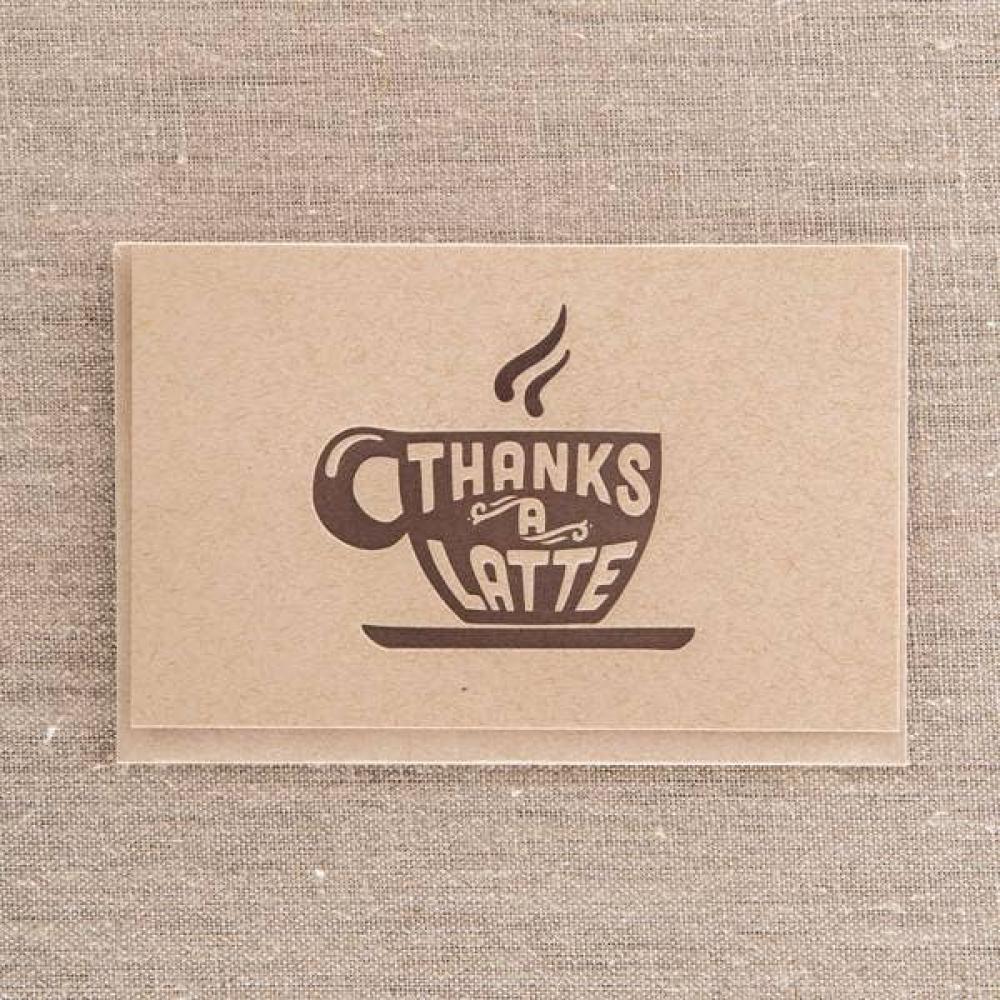 Thanks a Latte Kraft Card