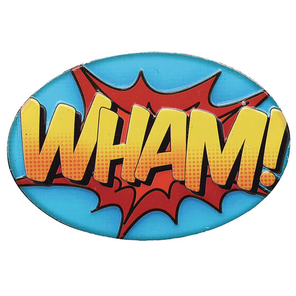 Wham Embossed Metal Magnet