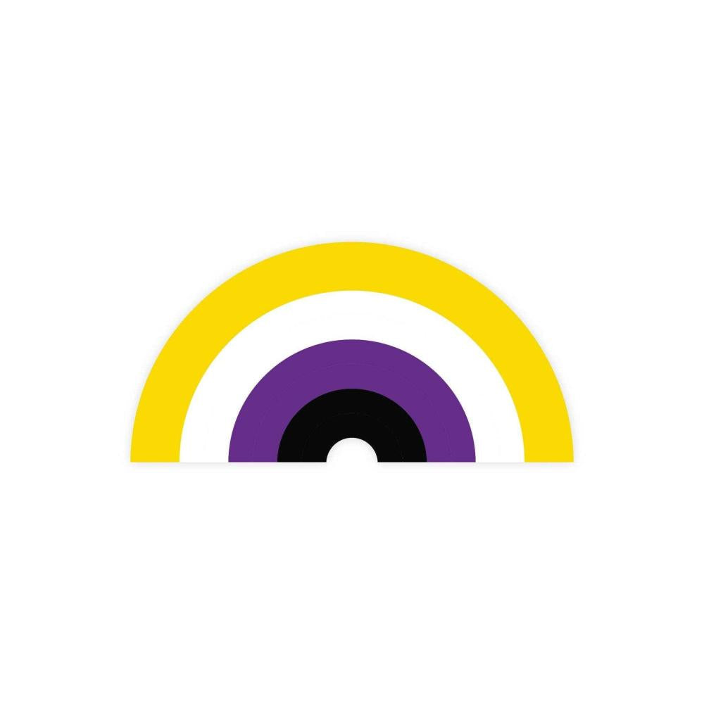 Nonbinary Pride Rainbow Sticker