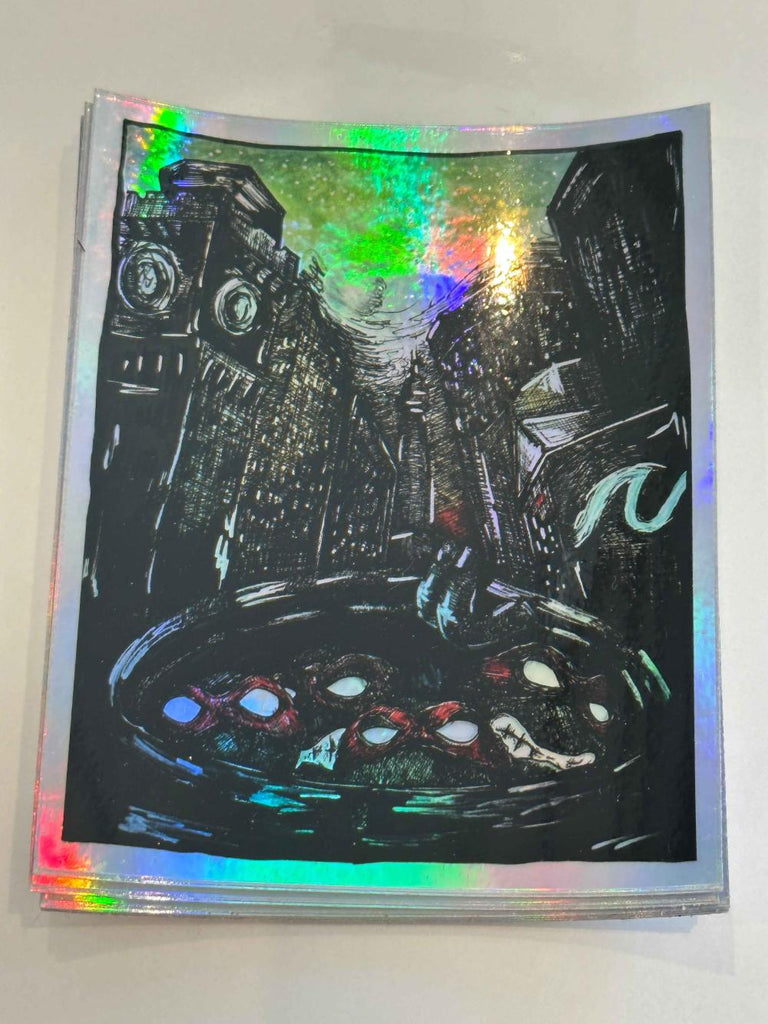 Turtle Power Holographic Sticker
