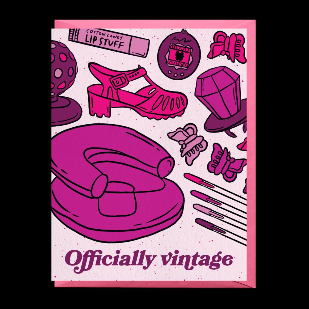 Officially Vintage 90s Card