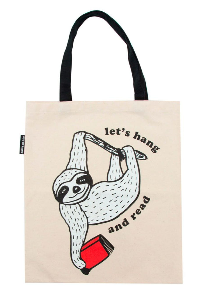 Let's Hang and Read Tote Bag
