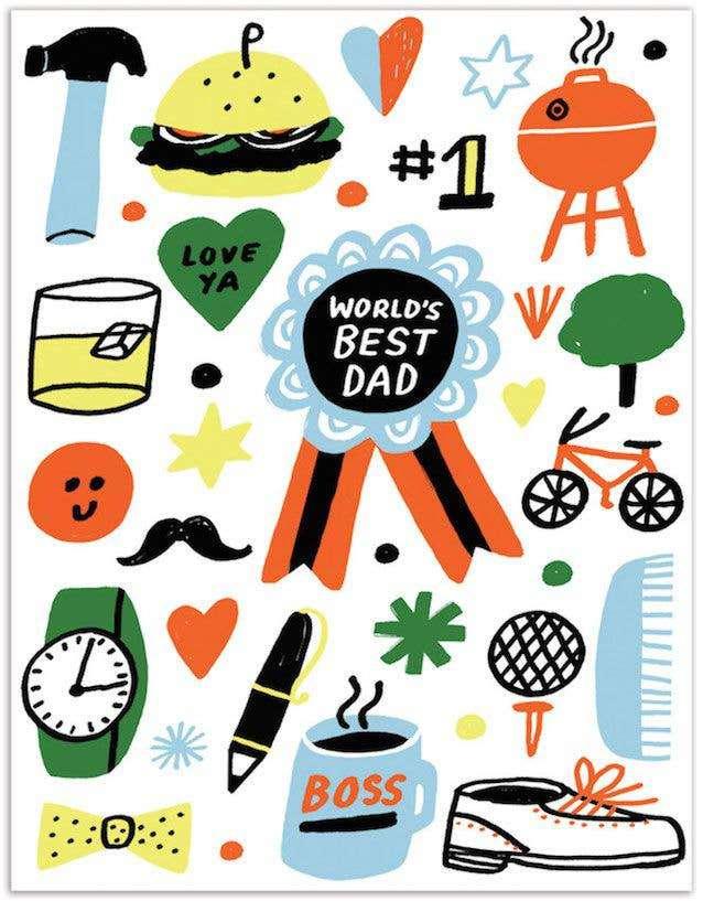 World's Best Dad Card
