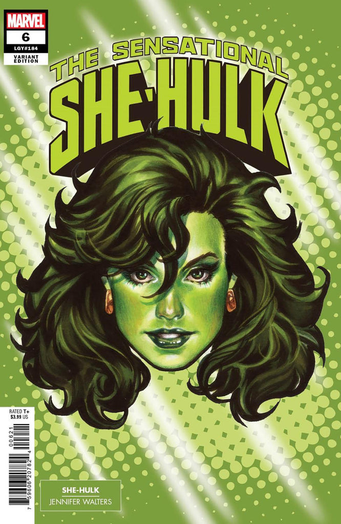 SENSATIONAL SHE-HULK #6 MARK BROOKS HEADSHOT VAR CVR B