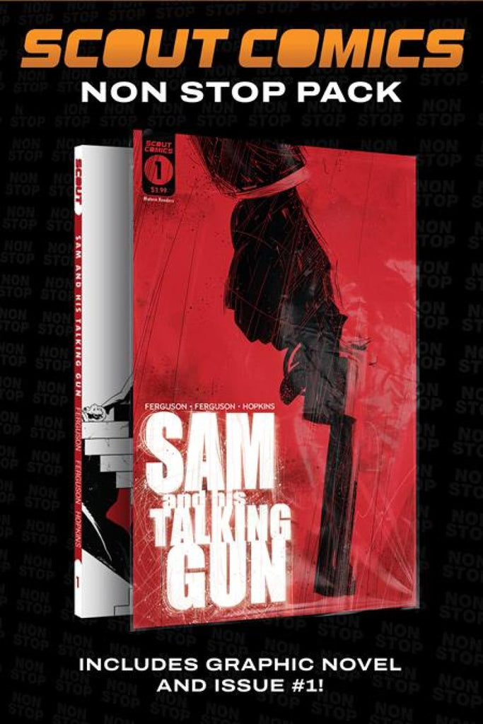 SAM AND HIS TALKING GUN SCOUT LEGACY COLLECTORS PACK #1 AND COMPLETE TP NON STOP
