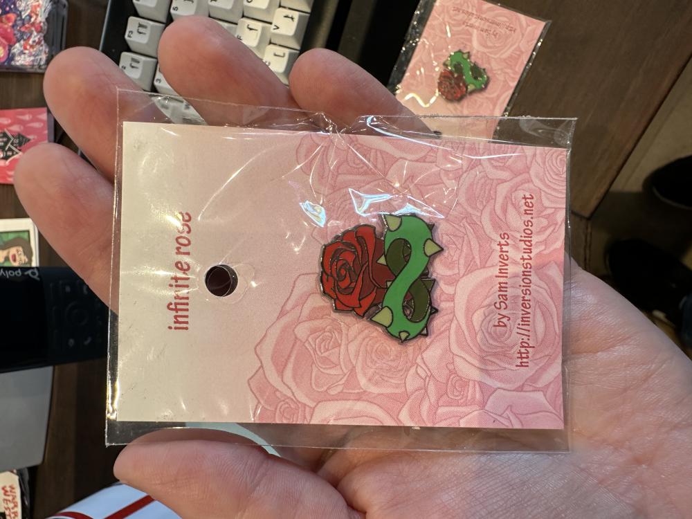 Infinite Rose Pin