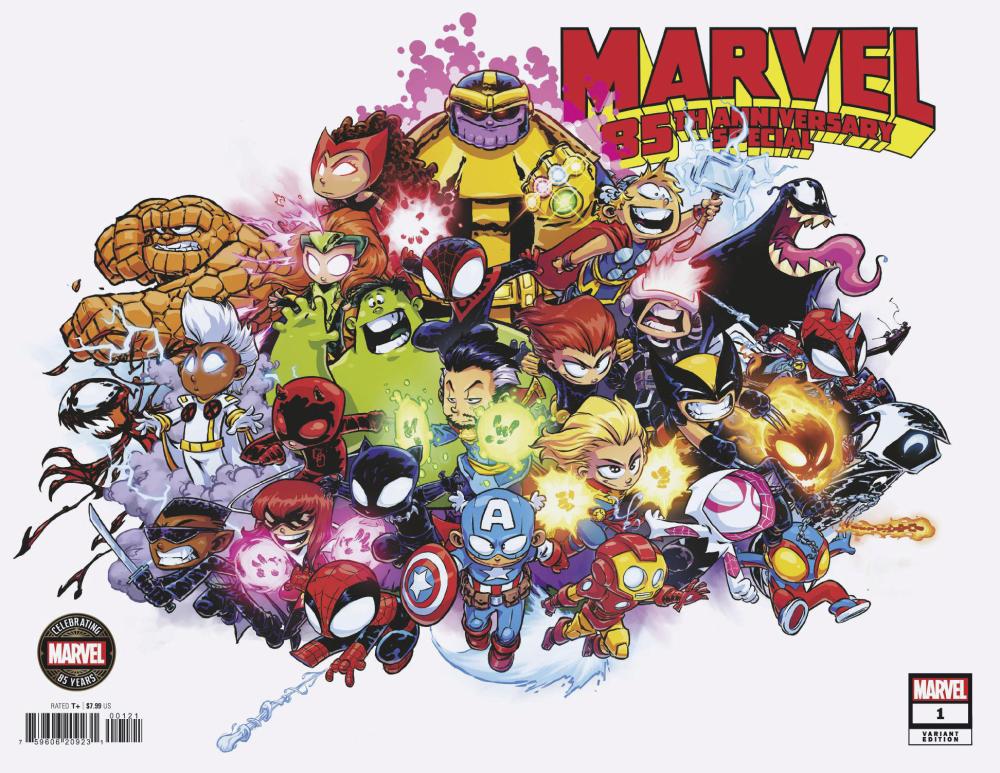 MARVEL 85TH ANNIVERSARY SPECIAL #1 SKOTTIE YOUNG WRAPAROUND VAR CVR B