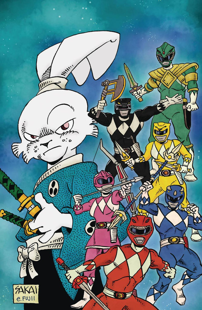 MIGHTY MORPHIN POWER RANGERS USAGI YOJIMBO #1 CVR E FOIL VAR