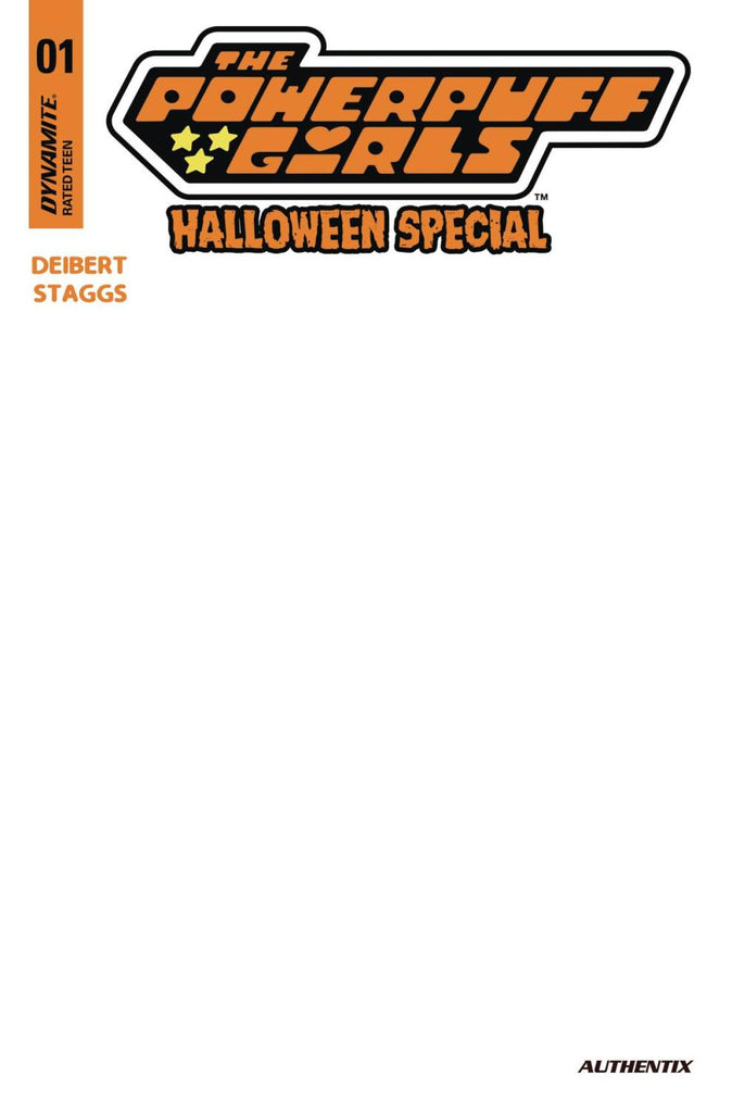 POWERPUFF GIRLS HALLOWEEN SP ONE SHOT CVR F BLANK AUTHENTIX #