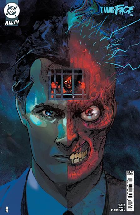 TWO-FACE #2 CVR B CHRISTIAN WARD CARD STOCK VAR OF 6