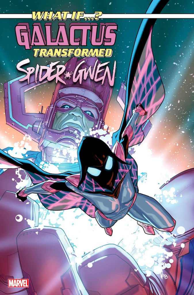 WHAT IF GALACTUS GALACTUS TRANSFORMED SPIDER-GWEN #1 PETE WOODS VAR CVR C