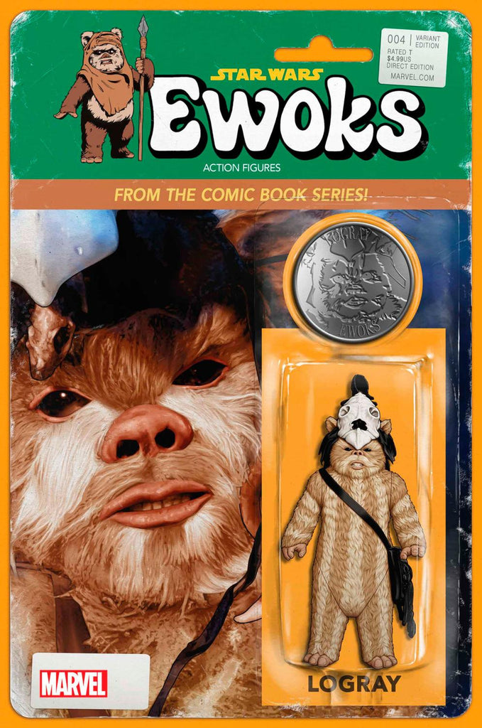 STAR WARS EWOKS #4 JOHN TYLER CHRISTOPHER ACTION FIGURE VAR CVR B