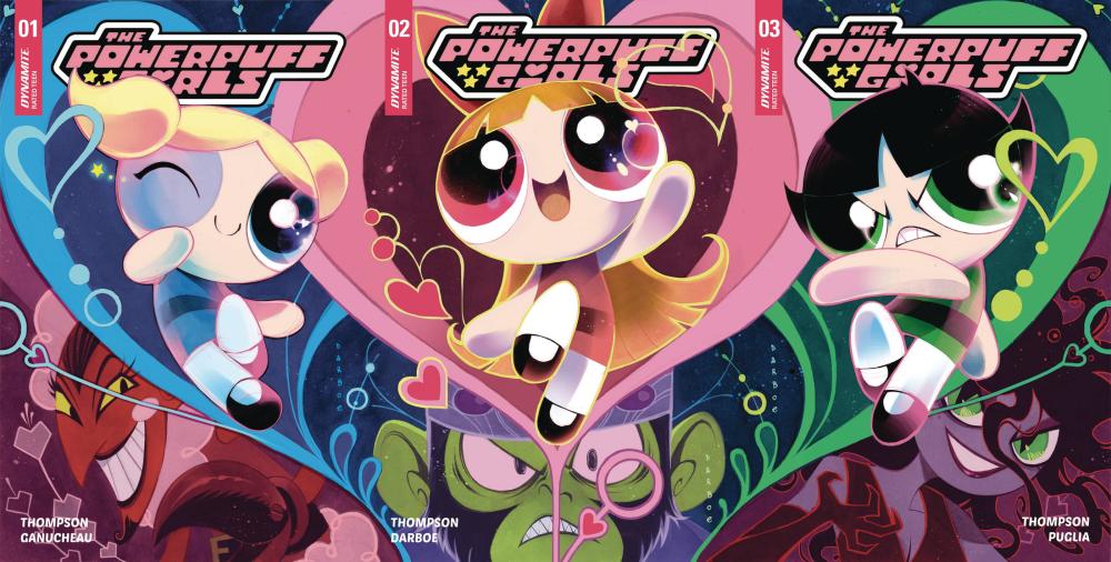 POWERPUFF GIRLS #1-3 DARBOE CONNECTING CVR SET DE EXC VAR C