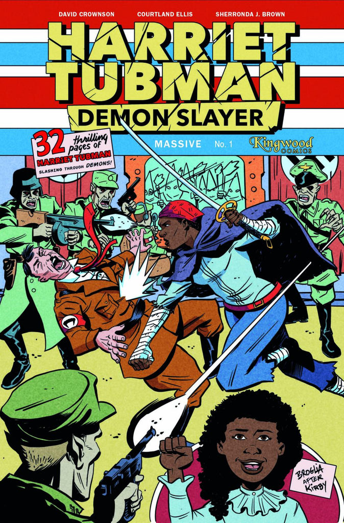 HARRIET TUBMAN DEMON SLAYER #1 KIRBY HOMAGE METAL CVR E