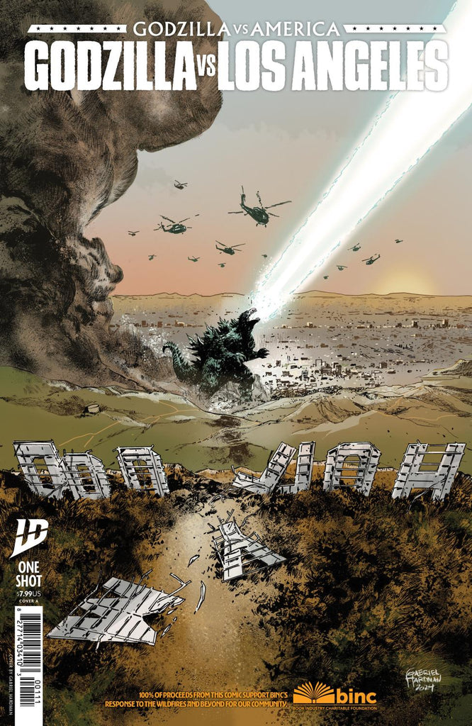 GODZILLA VS AMERICA LOS ANGELES COVER A HARDMAN CVR A
