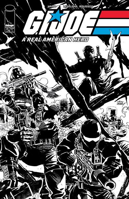 GI JOE A REAL AMERICAN HERO SILENT MISSIONS EDITION #21 CVR C INC 1:10 ANDY KUBERT BANDW VAR 1:10 INCV