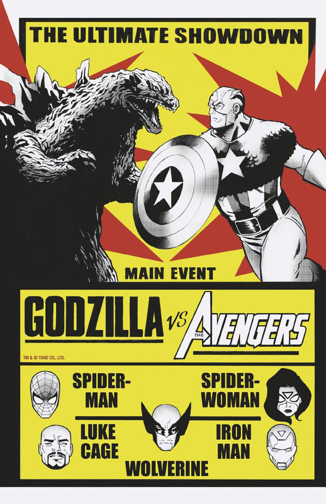 GODZILLA VS AVENGERS #1 LEE GARBETT VERSUS VAR CVR D