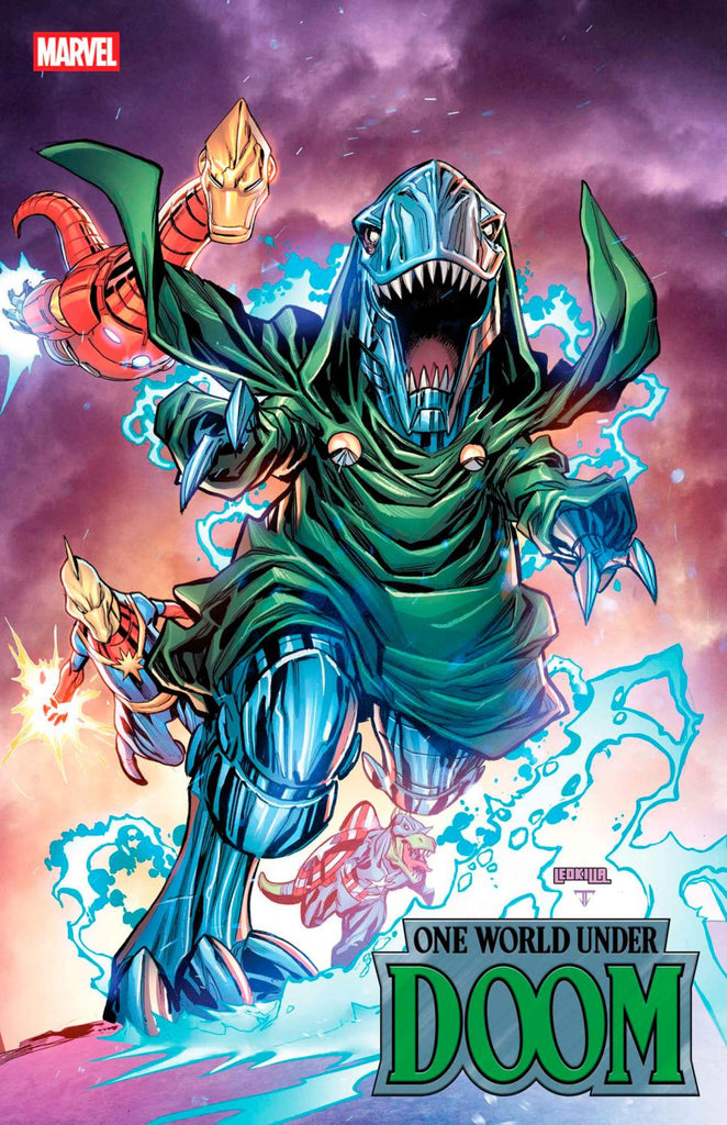 ONE WORLD UNDER DOOM #5 KEN LASHLEY DOOMASAUR VAR CVR B