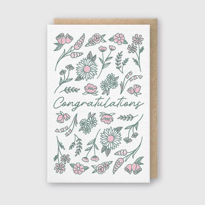 Congratulations Flowers Card