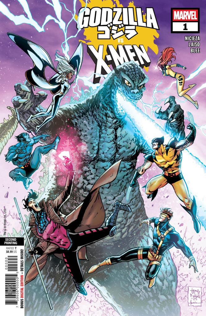 GODZILLA VS X-MEN #1 TONY DANIEL 2ND PRINTING VAR CVR A