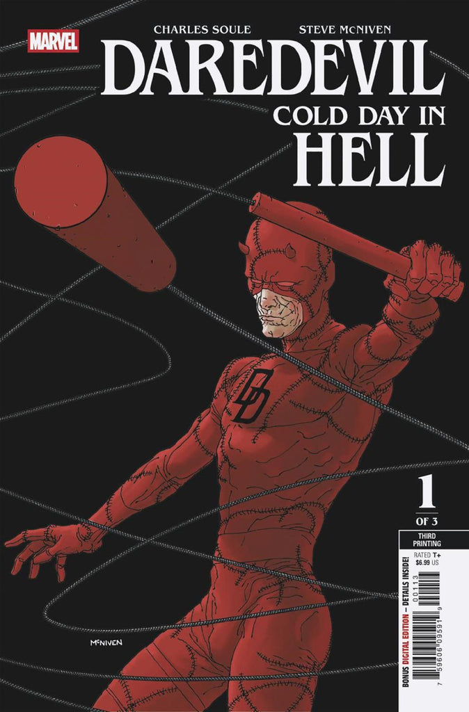 DAREDEVIL COLD DAY IN HELL #1 STEVE MCNIVEN 3RD PRINTING VAR