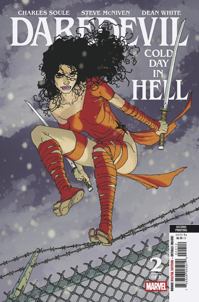DAREDEVIL COLD DAY IN HELL #2 STEVE MCNIVEN 2ND PRINTING VAR