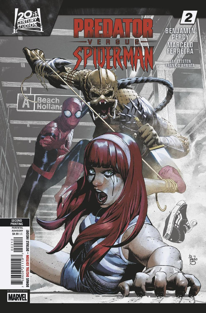 PREDATOR VS SPIDER-MAN #2 PAULO SIQUEIRA 2ND PRINTING VAR
