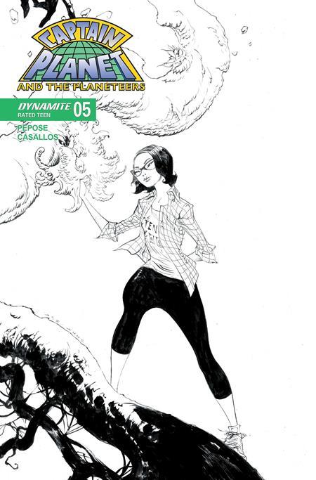 CAPTAIN PLANET #5 CVR G INC 1:10 JAE LEE LINE ART VAR