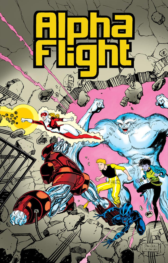 ALPHA FLIGHT BY MANTLO AND LEE OMNIBUS JIM LEE COVER HC