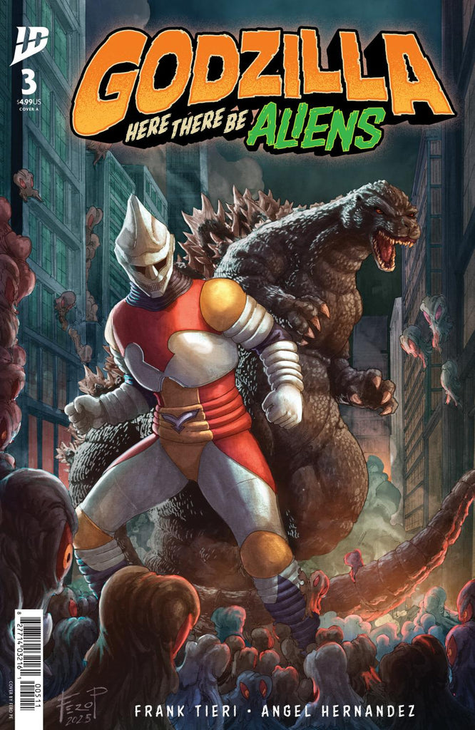 GODZILLA HERE THERE BE ALIENS #3 COVER A PE CVR A