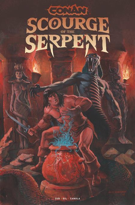 CONAN THE BARBARIAN SCOURGE OF THE SERPENT #1 CVR C GEOF ISHERWOOD VAR (OF 4)