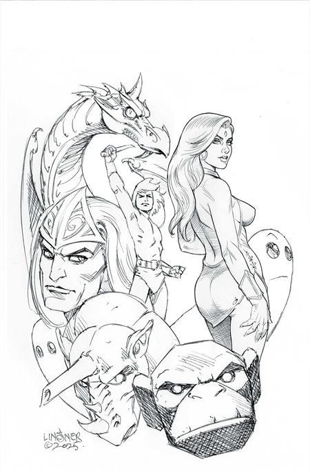 HERCULOIDS #8 CVR G INC 1:15 JOSEPH MICHAEL LINSNER LINE ART VIRGIN VAR