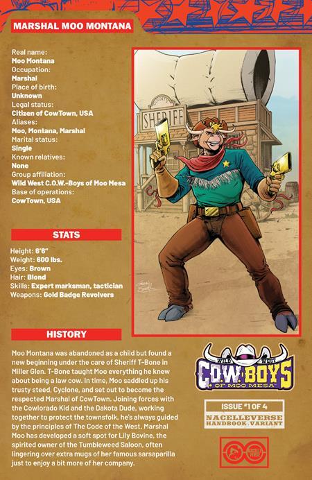 WILD WEST COW-BOYS OF MOO MESA #1 CVR D GAVIN SMITH HANDBOOK VAR (OF 4)