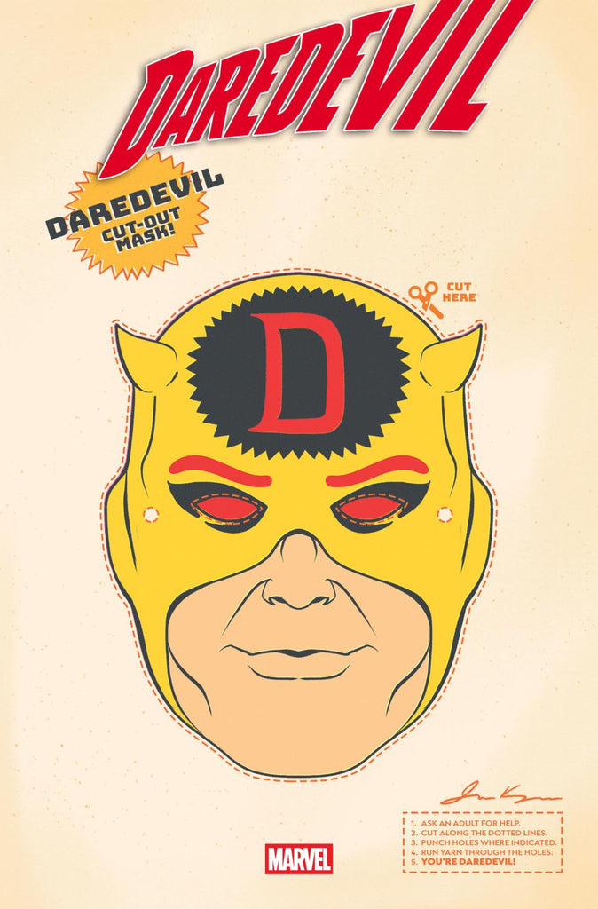 DAREDEVIL #25 RETRO HALLOWEEN MASK VAR CVR B