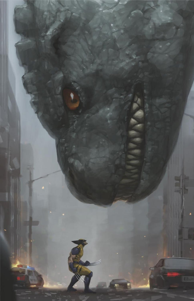 GODZILLA DESTROYS THE MARVEL UNIVERSE #3 JEEHYUNG LEE VIRGIN VAR 1:100 INCV