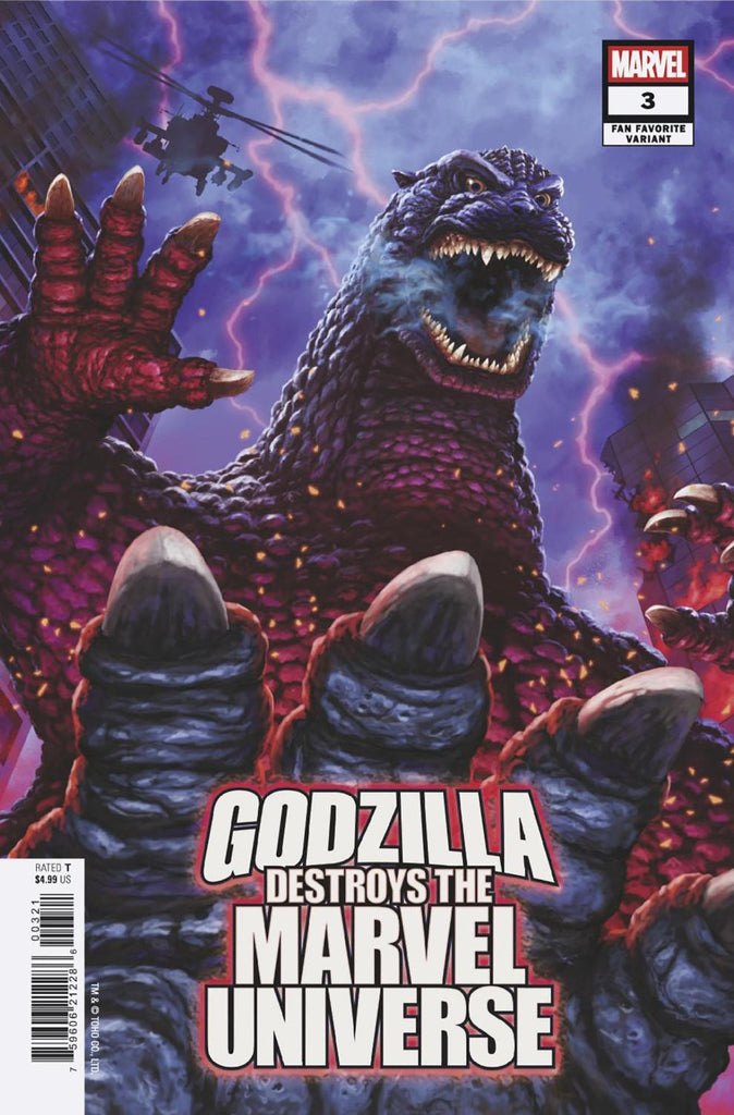 GODZILLA DESTROYS THE MARVEL UNIVERSE #3 KAIDA YUJI FAN FAVORITE VAR CVR B