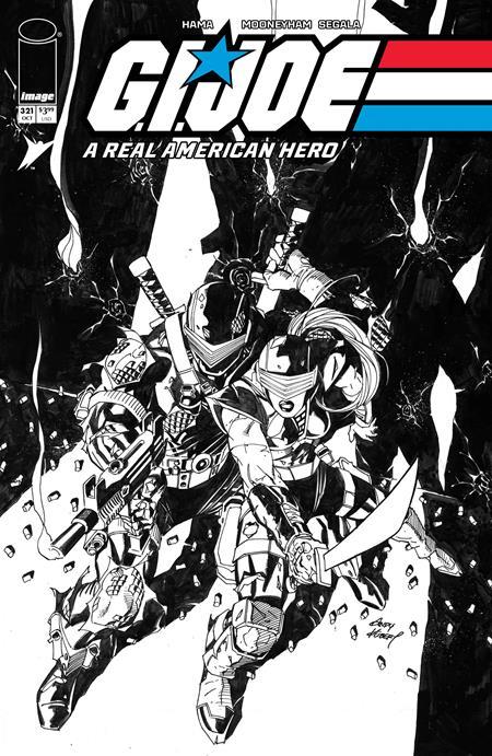 GI JOE A REAL AMERICAN HERO #321 CVR B ANDY KUBERT BW VAR