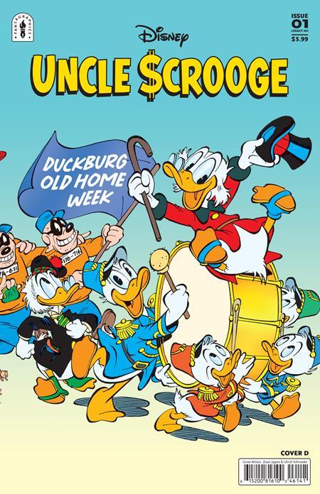UNCLE SCROOGE FLINTHEART GLOMGOLDS SINISTER SECRET #1 CVR D INC 1:10 DAAN JIPPES AND ULRICH SCHROEDER WRAPAROUND VAR OF 3 1:10 INCV