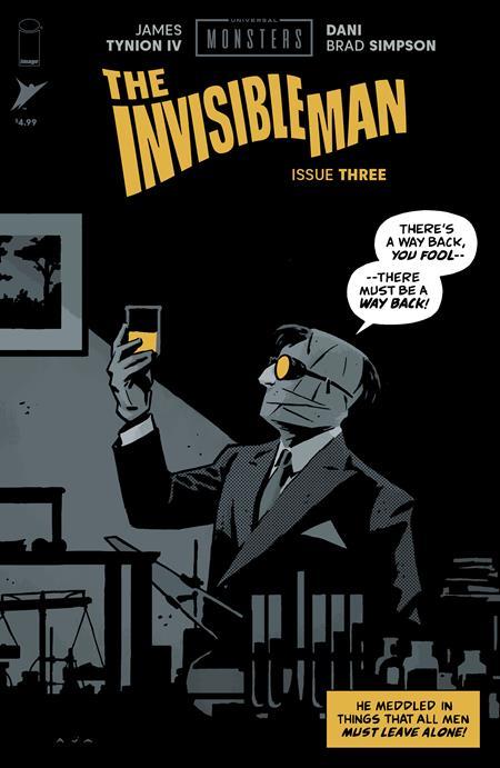 UNIVERSAL MONSTERS THE INVISIBLE MAN #3 CVR C INC 1:10 DAVID AJA PULP VAR OF 4 1:10 INCV