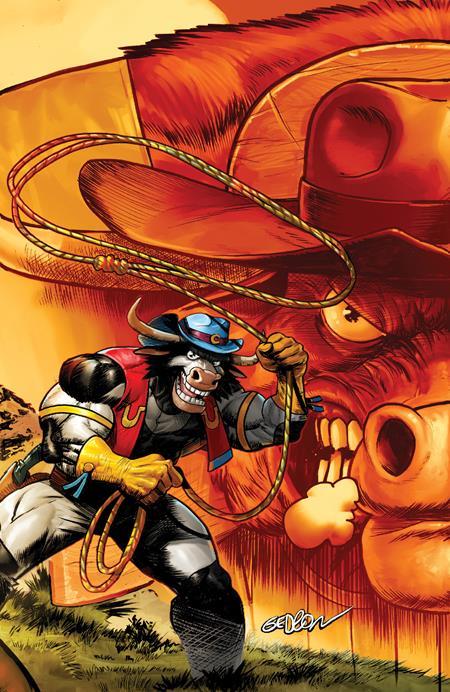 WILD WEST COW-BOYS OF MOO MESA #2 CVR D INC 1:10 JUAN GEDEON INTERLOCKING FULL ART VAR OF 4 1:10 INCV