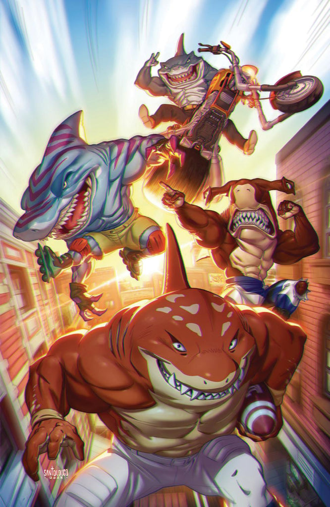 STREET SHARKS #2 VAR RI 25 SANTOLOUCO FULL ART CVR E 1:25 INCV 1:25 INCV
