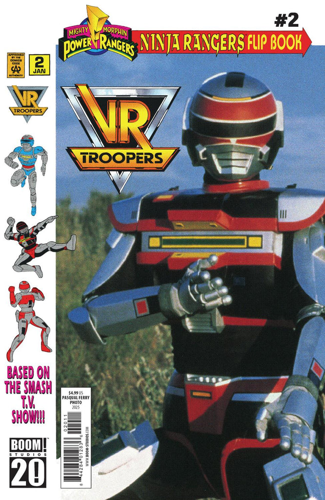 VR TROOPERS POWER RANGERS FLIPBOOK FACSIMILE EDITION #2 A MAIN DRESSED FERRY PHOTO CVR A