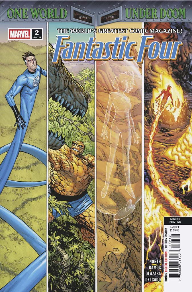 FANTASTIC FOUR #2 HUMBERTO RAMOS 2ND PRINTING VAR DOOM CVR A
