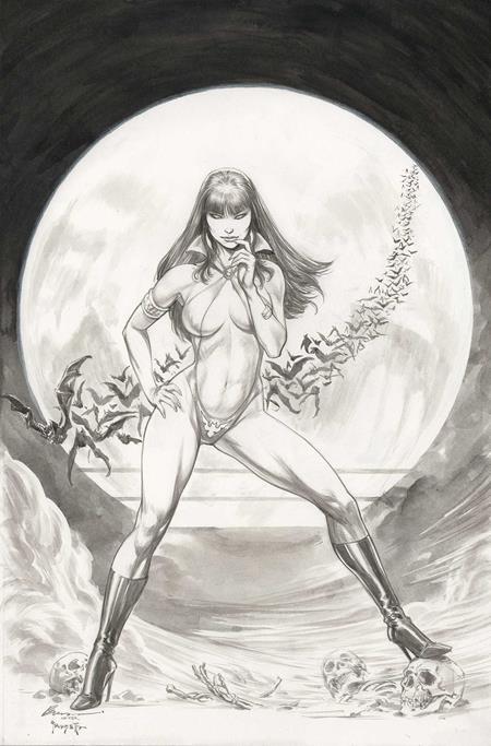 VAMPIRELLA HALLOWEEN HORROR #1 CVR O INC 1:5 BUZZ LINE ART VIRGIN FOC BONUS VAR 1:5 INCV