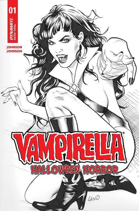 VAMPIRELLA HALLOWEEN HORROR #1 CVR Q INC 1:7 GREG LAND LINE ART FOC BONUS VAR 1:7 INCV